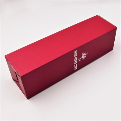 acheter Carton de luxe rouge pliable de vin de boîte-cadeau écologique de bouteille online manufacture