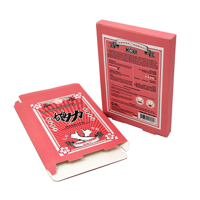 acheter L'annonce ondulée vigoureuse écologique enferme dans une boîte la boîte rectangulaire belle de Papercard de forme online manufacture