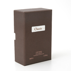 Couvercle et base deux morceaux de boîte-cadeau de papier de Brown de luxe avec l'impression UV de parfum