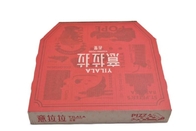 Matériel de papier rigide d'annonce de pizza de boîte ondulée rouge faite sur commande d'emballage