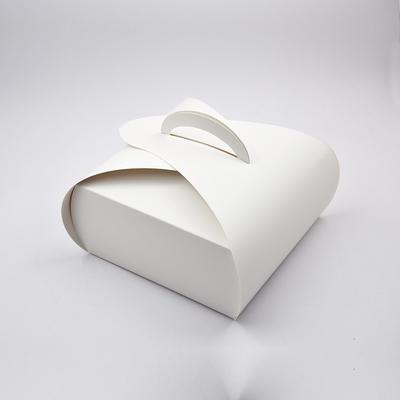 acheter Boîte de gâteau blanche légère sur mesure avec poignée online manufacture