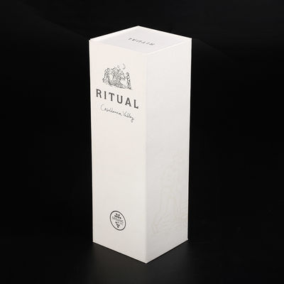 acheter Boîte-cadeau simple se pliant magnétique de bouteille de vin rouge de carton pour la couleur blanche de expédition online manufacture