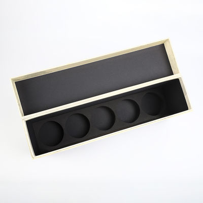 acheter Cinq boîte rigide d'EVA Cutout Insert Magnetic Lid d'esprit de cadeau de carton du boîte-cadeau CMYK de bouteille de vin de boîte de kit de genièvre de bouteille online manufacture