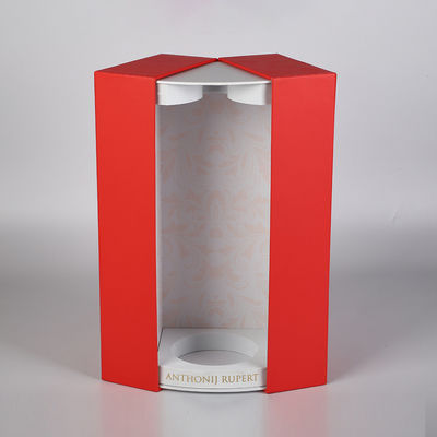 acheter Boîte rigide à vin de cadeau d'emballage de carton de fermeture magnétique de porte à deux battants avec le support et la protection d'insertion d'EVA online manufacture