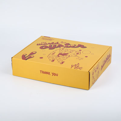 acheter Boîte jaune de empaquetage de la livraison de pizza de boîtes ondulées d'annonce de carton online manufacture
