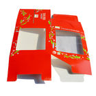 Boîte de fenêtre claire de gâteau d'ODM empaquetant le PVC imprimé fait sur commande pliant d'Artpaper de poignée