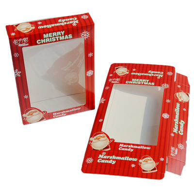 acheter Emballage en ivoire de papier de carton de fenêtre de chocolat le petit enferme dans une boîte Noël de PVC de CMYK online manufacture