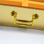 Emballage d'or de luxe en bois articulé de poignée des boîte-cadeau 300g pour des soins de santé