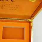 Emballage d'or de luxe en bois articulé de poignée des boîte-cadeau 300g pour des soins de santé