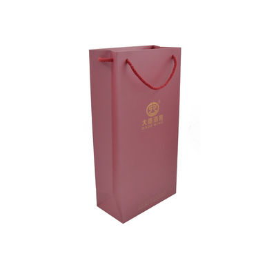 acheter Petits sacs à provisions de papier faits sur commande rouges recyclables de Papier d'emballage avec la poignée online manufacture