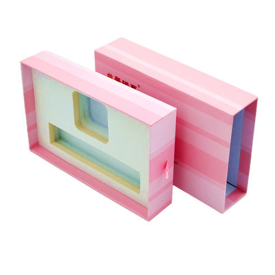 acheter poussée rose rigide coulissante de Greyboard de match de boîte-cadeau du tiroir 1400gsm et tirer ISO9001 online manufacture