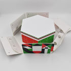 Deux couches de carton de thé de chocolat de caisse d'emballage hexagonale rigide de luxe