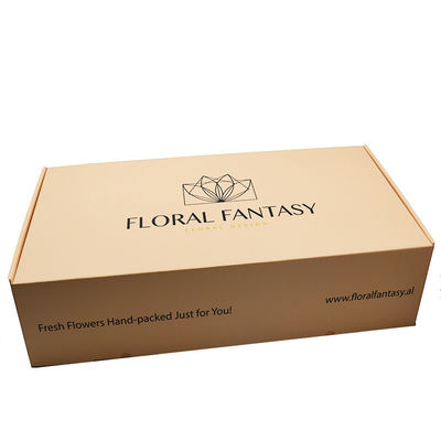 acheter L'annonce ridée de boîte enferme dans une boîte les cartons d'expédition et la boîte ondulée de fleur online manufacture