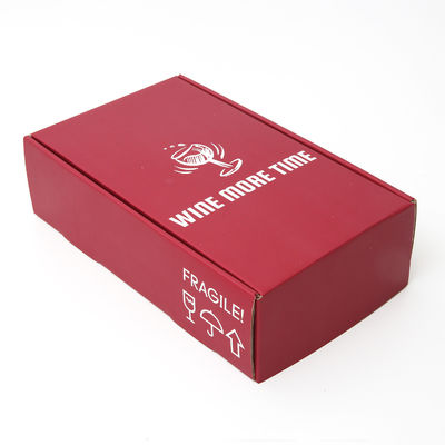 acheter La couleur de Pantone a ridé le carton d'expédition de papier de vin d'annonce online manufacture