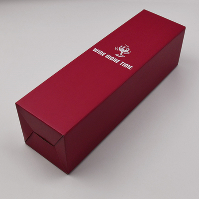 acheter Carton d'expédition simple d'une seule pièce pliant d'annonce de boîte-cadeau de bouteille de vin online manufacture