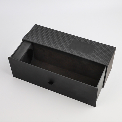 acheter Carton glissant la boîte en carton de luxe d'emballage d'esprit de vin de noir d'OIN de boîte de tiroir online manufacture