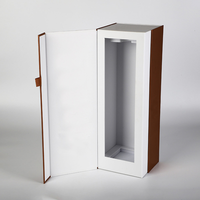 acheter boîte de papier à vin de Flip Top Rose Gold de vodka de bouteille d'emballage de boîte de carton simple de Gin Rigid Magnetic Gift Box online manufacture