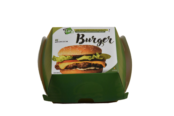 Les boîtes ondulées d'une seule pièce d'annonce de FSC font la fête Mini Burger Boxes