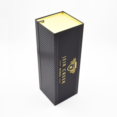 Boîte cadeau de vin rouge boutique pliable en carton Boîte cadeau de vin et de verre Couleur brune