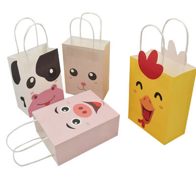 Impression de papier faite sur commande de FCS Cmyk de sacs à provisions de métier écologique