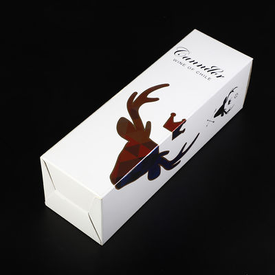 Serrure simple d'accident de bouteille de carton de boîte-cadeau pliants de vin pour Champagne Whisky Alcohol