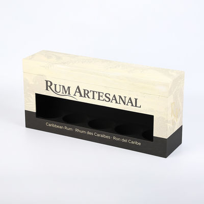 Boîte-cadeau simple de bouteille de carton pliant pour Champagne Wine