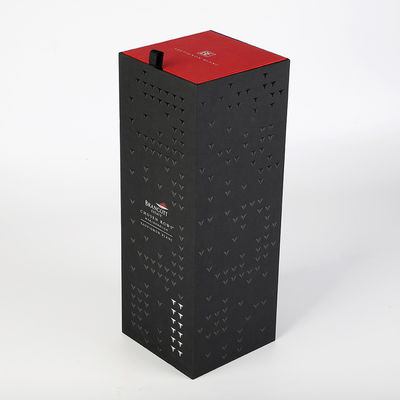 Whiskey se pliant rigide Gin Packaging Box de boîte-cadeau de bouteille de vin rouge de carton