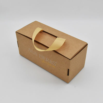 Papier d'emballage blanc a ridé l'annonce enferme dans une boîte la boîte à chaussures pliante d'Artpaper avec Carry Handle