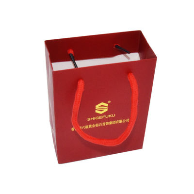 Matt Lamination Custom Paper Shopping met en sac des bijoux Carry Packaging