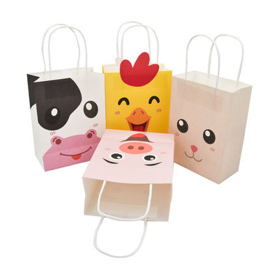 Le petit cadeau mélangé intérieur blanc de papier fait sur commande coloré de taille de sacs à provisions met en sac le volume pour des affaires