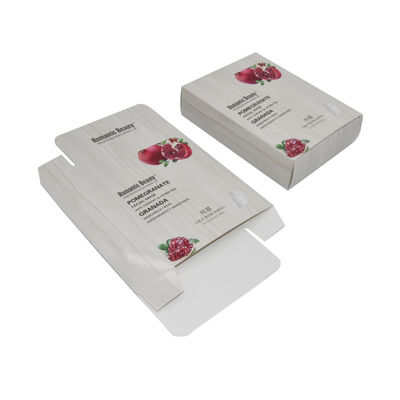 Boîtes de empaquetage cosmétiques blanches de papier faites sur commande pour le masque facial