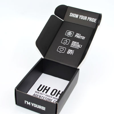 Boîte d'emballage en carton ondulé facile à manipuler, taille personnalisable