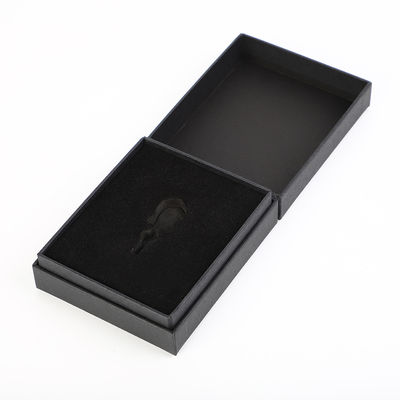 Boîte-cadeau de papier rigides Matte Black EVA Inlay de souvenir de Greyboard 30mm