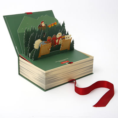Emballage cosmétique de boîte-cadeau magnétique de fermeture de Noël de Debossing