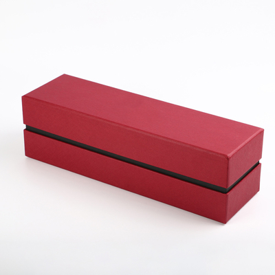 Esprit de luxe Tab Opening simple d'emballage de carton de boîte-cadeau de bouteille de vin de coussin d'éponge
