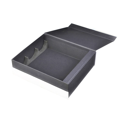Forme de livre rigide Trois bouteilles d'emballage de vin Boîte en papier avec insert EVA pour protéger les bouteilles
