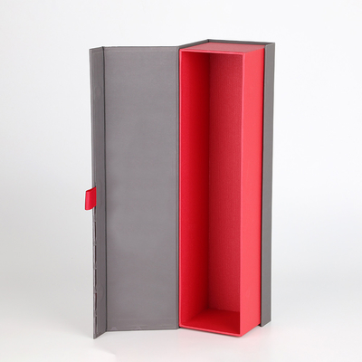 Le vin de Crepack Flip Top Cardboard Boxes For met des spiritueux en bouteille simples mettent rigide en bouteille de luxe
